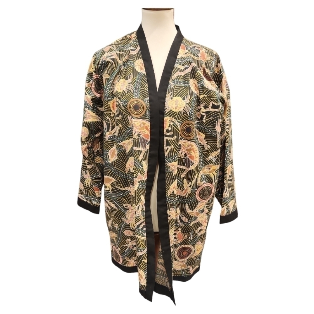 Kimono robe African animals
